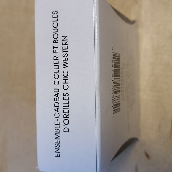 Avon Western Chic Necklace And Earrings Turquoise and Silver Gift Set - Picture 6 of 6